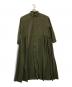 nest Robe（ネストローブ）の古着「近江晒 サイドギャザー ワンピース」｜カーキ