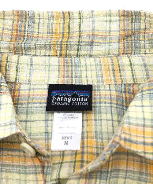 Patagonia（パタゴニア）Patagonia (パタゴニア) 半袖シアサッカーシャツ イエロー サイズ:Mの古着・服飾アイテム
