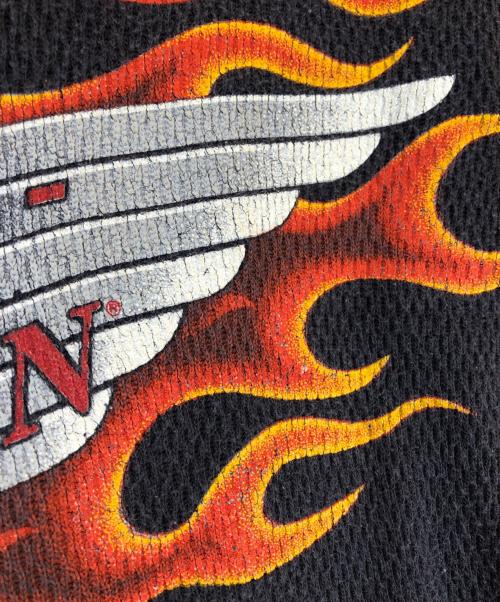 HARLEY-DAVIDSON（ハーレーダビッドソン）HARLEY-DAVIDSON (ハーレーダビッドソン) フレイムカットソー ブラック サイズ:Mの古着・服飾アイテム