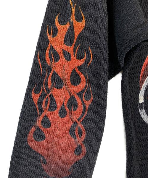 HARLEY-DAVIDSON（ハーレーダビッドソン）HARLEY-DAVIDSON (ハーレーダビッドソン) フレイムカットソー ブラック サイズ:Mの古着・服飾アイテム