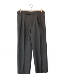 Fumiya Hirano The Trousers（フミヤ ヒラノ ザ トラウザーズ）の古着「2タックスラックス」｜グレー