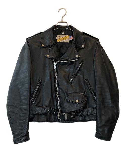 Schott（ショット）Schott (ショット) 618レザーライダースジャケット ブラック サイズ:42の古着・服飾アイテム