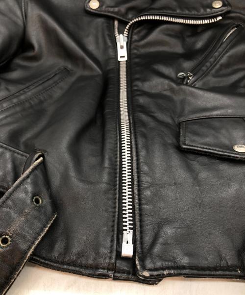 Schott（ショット）Schott (ショット) 618レザーライダースジャケット ブラック サイズ:42の古着・服飾アイテム
