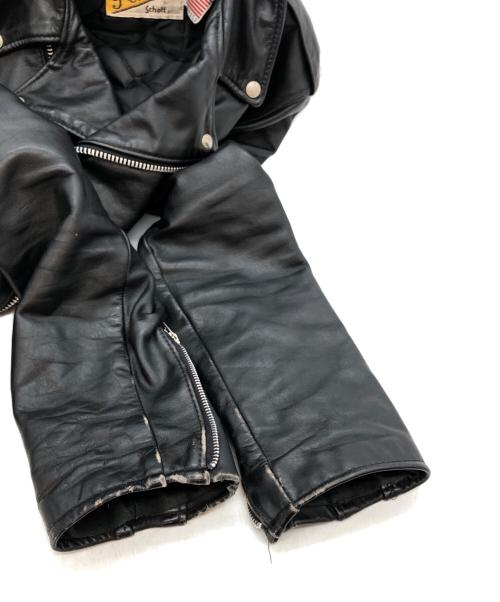 Schott（ショット）Schott (ショット) 618レザーライダースジャケット ブラック サイズ:42の古着・服飾アイテム