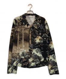 Jean Paul Gaultier homme（ジャンポールゴルチェオム）の古着「総柄シャツ」｜ブラック