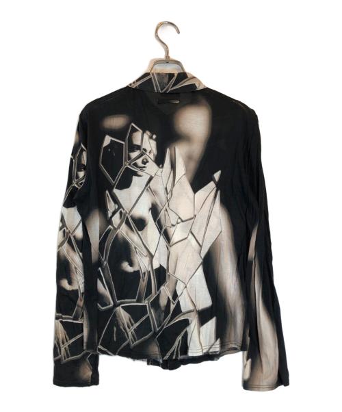 Jean Paul GAULTIER（ジャンポールゴルチェ）Jean Paul GAULTIER (ジャンポールゴルチェ) 総柄シャツ ブラック サイズ:48の古着・服飾アイテム