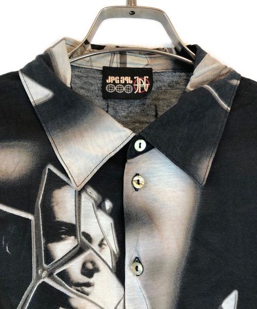 Jean Paul GAULTIER（ジャンポールゴルチェ）Jean Paul GAULTIER (ジャンポールゴルチェ) 総柄シャツ ブラック サイズ:48の古着・服飾アイテム