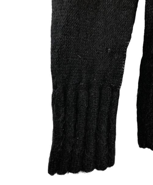Jean Paul Gaultier homme（ジャンポールゴルチェオム）Jean Paul GAULTIER HOMME (ジャンポールゴルチェオム) ウール混ダブルジップニットパーカー ブラック サイズ:48の古着・服飾アイテム