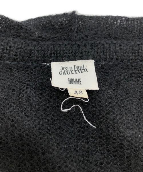Jean Paul Gaultier homme（ジャンポールゴルチェオム）Jean Paul GAULTIER HOMME (ジャンポールゴルチェオム) ウール混ダブルジップニットパーカー ブラック サイズ:48の古着・服飾アイテム