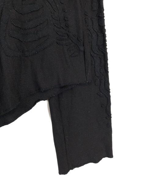 Jean Paul Gaultier homme（ジャンポールゴルチェオム）Jean Paul Gaultier homme (ジャンポールゴルチェオム) デザインシャツ ブラック サイズ:48の古着・服飾アイテム