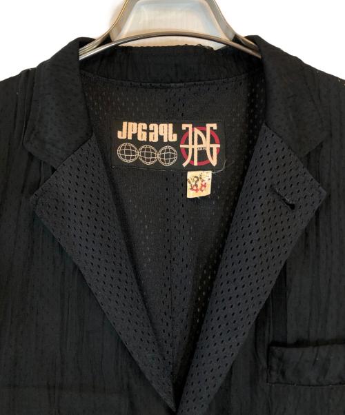 Jean Paul GAULTIER（ジャンポールゴルチェ）Jean Paul GAULTIER (ジャンポールゴルチェ) シアーメッシュドッキングジャケット ブラック サイズ:48の古着・服飾アイテム