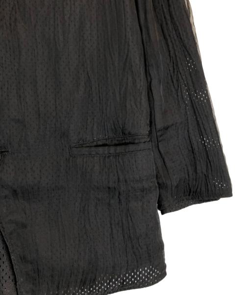 Jean Paul GAULTIER（ジャンポールゴルチェ）Jean Paul GAULTIER (ジャンポールゴルチェ) シアーメッシュドッキングジャケット ブラック サイズ:48の古着・服飾アイテム
