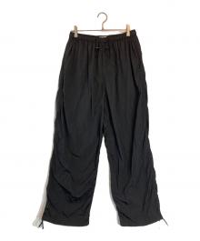 ATON（エイトン）の古着「HAND DYED NYLON UTILITY PANTS」｜ブラック