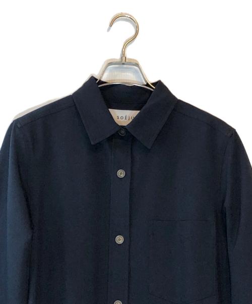 SOEJU（ソージュ）SOEJU (ソージュ) ソフトオックスシャツワンピース ネイビー サイズ:Sの古着・服飾アイテム