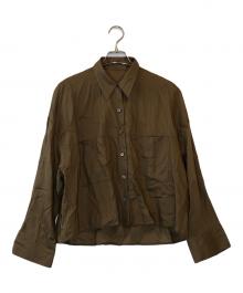Plage（プラージュ）の古着「RAMIE LYOCELL CROPPED シャツ 2」｜ブラウン