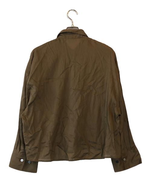 Plage（プラージュ）Plage (プラージュ) RAMIE LYOCELL CROPPED シャツ 2 ブラウン サイズ:下記参照の古着・服飾アイテム