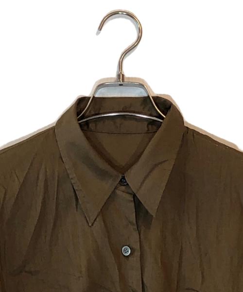 Plage（プラージュ）Plage (プラージュ) RAMIE LYOCELL CROPPED シャツ 2 ブラウン サイズ:下記参照の古着・服飾アイテム