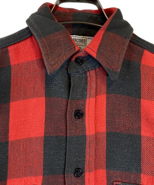FIVE BROTHER（ファイブブラザー）FIVE BROTHER (ファイブブラザー) チェックシャツ レッド サイズ:Sの古着・服飾アイテム