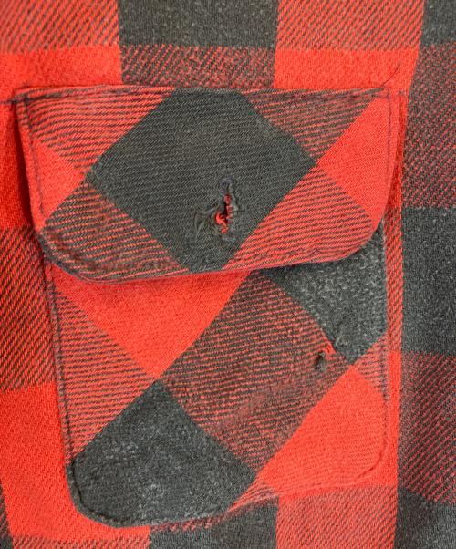 FIVE BROTHER（ファイブブラザー）FIVE BROTHER (ファイブブラザー) チェックシャツ レッド サイズ:Sの古着・服飾アイテム