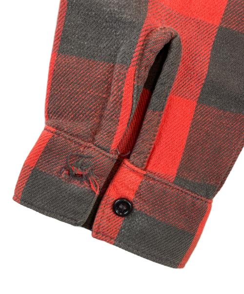 FIVE BROTHER（ファイブブラザー）FIVE BROTHER (ファイブブラザー) チェックシャツ レッド サイズ:Sの古着・服飾アイテム