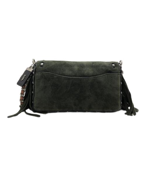 COACH（コーチ）COACH (コーチ) スエードフリンジショルダーバッグ グリーンの古着・服飾アイテム