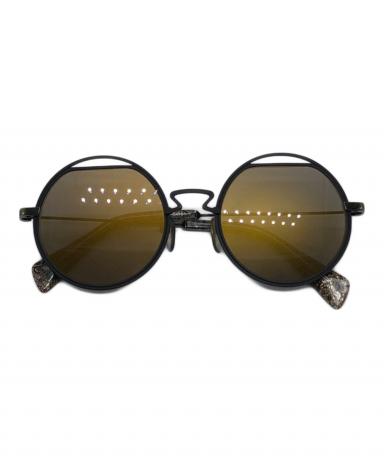 極美品 Yohji Yamamoto ヨウジヤマモト YY7023 Sunglasses サングラス Black Gold ブラック ゴールド 49□22 145 中古 4a000336 中古・古着通販】YOHJI YAMAMOTO (ヨウジヤマモト) サングラス