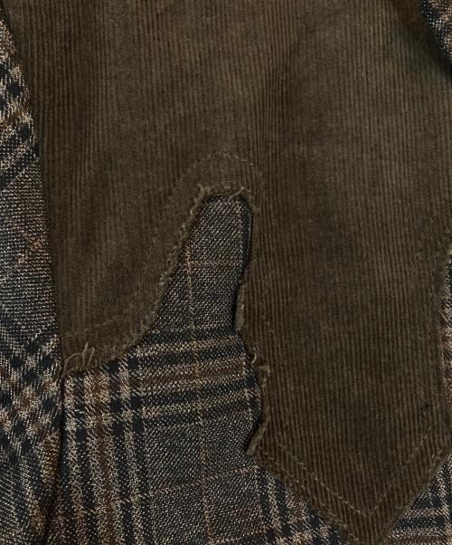 Ballsy.Brothers（ボールジーブラザーズ）Ballsy.Brothers (ボールジーブラザーズ) Western check & stripe setup ブラウン サイズ:Lの古着・服飾アイテム