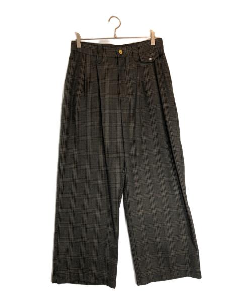 Ballsy.Brothers（ボールジーブラザーズ）Ballsy.Brothers (ボールジーブラザーズ) Western check & stripe setup ブラウン サイズ:Lの古着・服飾アイテム