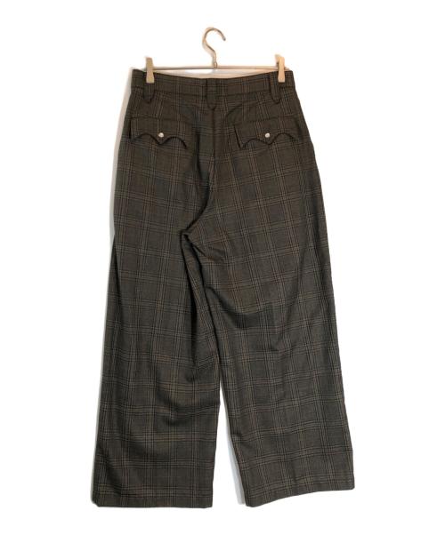 Ballsy.Brothers（ボールジーブラザーズ）Ballsy.Brothers (ボールジーブラザーズ) Western check & stripe setup ブラウン サイズ:Lの古着・服飾アイテム