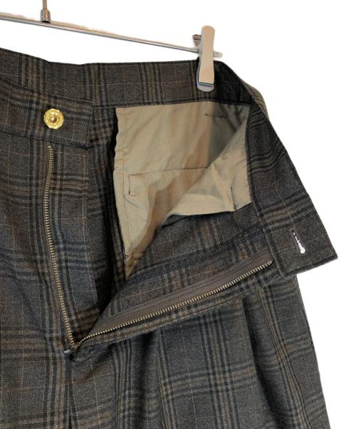Ballsy.Brothers（ボールジーブラザーズ）Ballsy.Brothers (ボールジーブラザーズ) Western check & stripe setup ブラウン サイズ:Lの古着・服飾アイテム