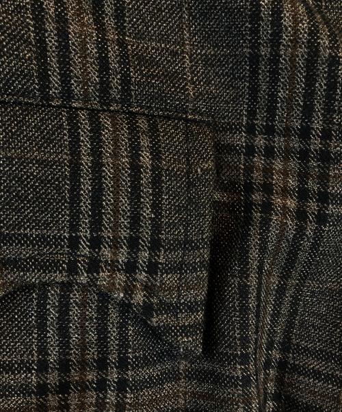 Ballsy.Brothers（ボールジーブラザーズ）Ballsy.Brothers (ボールジーブラザーズ) Western check & stripe setup ブラウン サイズ:Lの古着・服飾アイテム