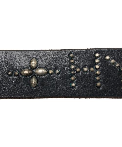 Hysteric Glamour（ヒステリックグラマー）Hysteric Glamour (ヒステリックグラマー) OLD STUD/TRIPLE LOGO STUDS ベルト ブラック サイズ:Sの古着・服飾アイテム