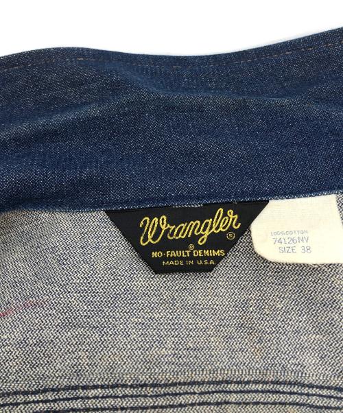Wrangler（ラングラー）Wrangler (ラングラー) 4ポケット デニムジャケット インディゴ サイズ:38の古着・服飾アイテム