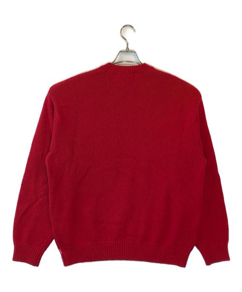 SUPREME（シュプリーム）SUPREME (シュプリーム) CONTRAST LOGO SWEATER レッド サイズ:Mの古着・服飾アイテム