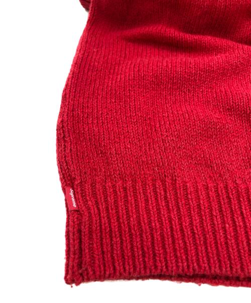 SUPREME（シュプリーム）SUPREME (シュプリーム) CONTRAST LOGO SWEATER レッド サイズ:Mの古着・服飾アイテム