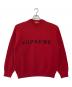 SUPREME（シュプリーム）の古着「CONTRAST LOGO SWEATER」｜レッド