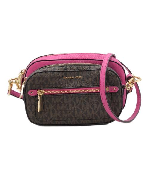 MICHAEL KORS（マイケルコース）MICHAEL KORS (マイケルコース) ダブルショルダーバッグ ピンク サイズ:下記参照の古着・服飾アイテム