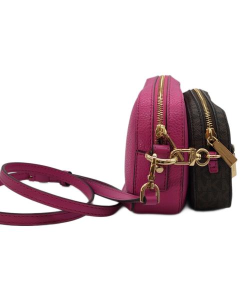 MICHAEL KORS（マイケルコース）MICHAEL KORS (マイケルコース) ダブルショルダーバッグ ピンク サイズ:下記参照の古着・服飾アイテム