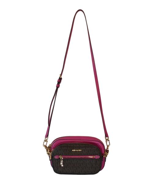 MICHAEL KORS（マイケルコース）MICHAEL KORS (マイケルコース) ダブルショルダーバッグ ピンク サイズ:下記参照の古着・服飾アイテム