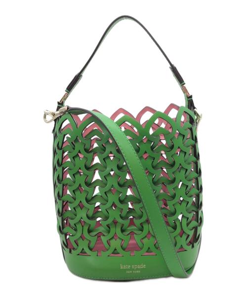 Kate Spade（ケイトスペード）Kate Spade (ケイトスペード) 2WAYバッグ グリーンの古着・服飾アイテム