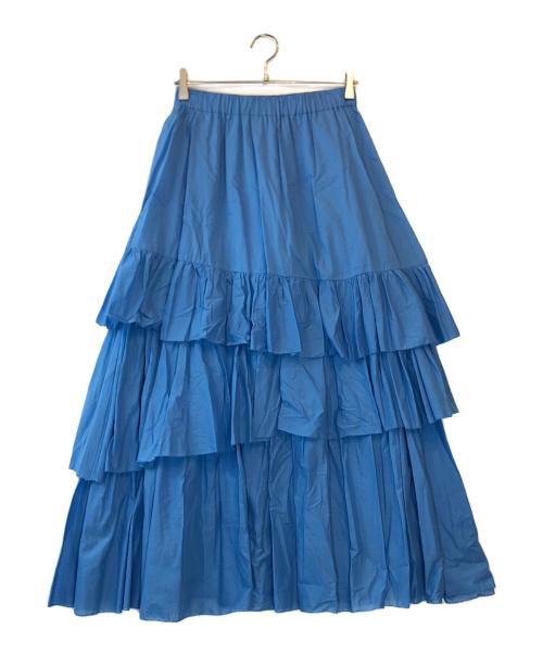 allureville（アルアバイル）allureville (アルアバイル) イレギュラーティアードスカート ブルー サイズ:1 未使用品の古着・服飾アイテム
