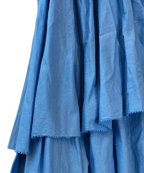 allureville（アルアバイル）allureville (アルアバイル) イレギュラーティアードスカート ブルー サイズ:1 未使用品の古着・服飾アイテム