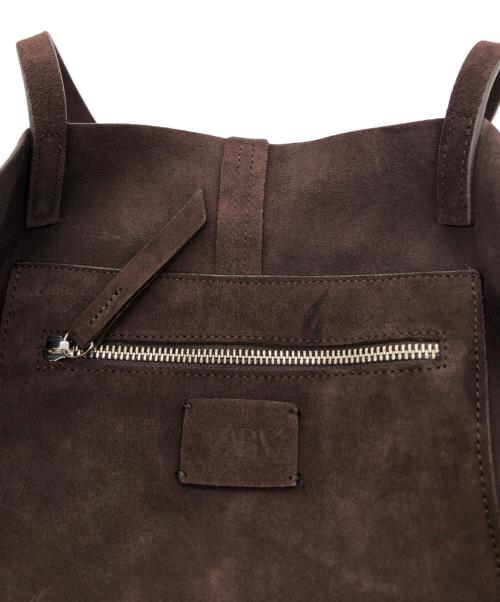 ZARA（ザラ）ZARA (ザラ) マキシスウェードトートバッグ ブラウンの古着・服飾アイテム