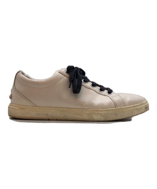 JIMMY CHOO（ジミーチュウ）JIMMY CHOO (ジミーチュウ) スタッズローカットスニーカー ホワイト サイズ:43の古着・服飾アイテム