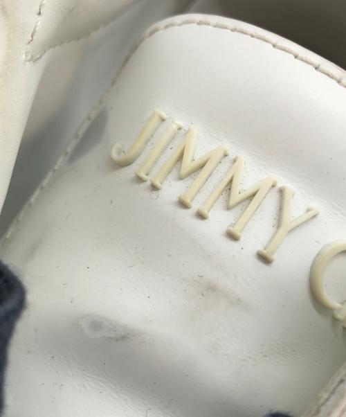 JIMMY CHOO（ジミーチュウ）JIMMY CHOO (ジミーチュウ) スタッズローカットスニーカー ホワイト サイズ:43の古着・服飾アイテム
