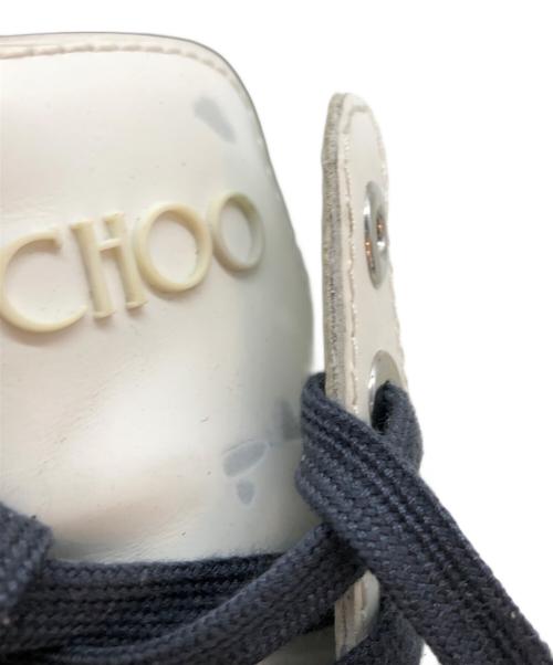 JIMMY CHOO（ジミーチュウ）JIMMY CHOO (ジミーチュウ) スタッズローカットスニーカー ホワイト サイズ:43の古着・服飾アイテム