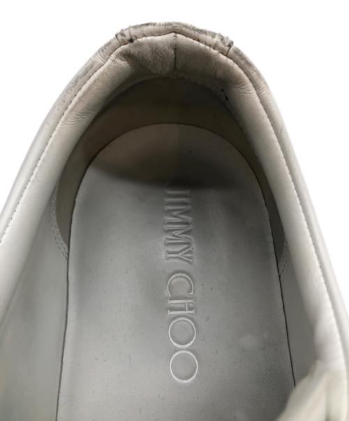 JIMMY CHOO（ジミーチュウ）JIMMY CHOO (ジミーチュウ) スタッズローカットスニーカー ホワイト サイズ:43の古着・服飾アイテム