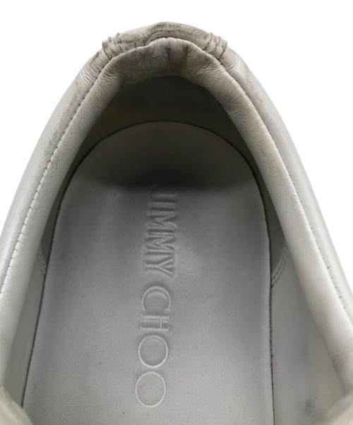 JIMMY CHOO（ジミーチュウ）JIMMY CHOO (ジミーチュウ) スタッズローカットスニーカー ホワイト サイズ:43の古着・服飾アイテム