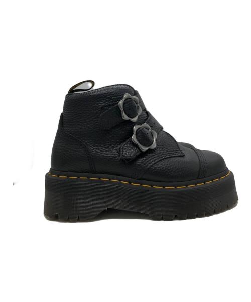 Dr.Martens（ドクターマーチン）Dr.Martens (ドクターマーチン) DEVON FLOWER 2ストラップブーツ ブラック サイズ:UK4の古着・服飾アイテム