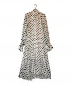 MAISON SPECIALメゾンスペシャル）の古着「2WAY Sleeve Dot One-Piece」｜ホワイト